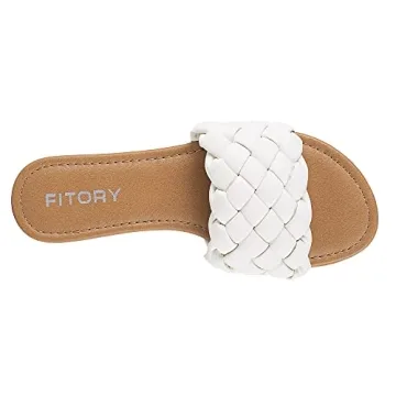 FITORY Women's Stylish Flat Sandals for Summer Comfort