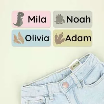 Personalized Waterproof Name Labels for Kids (60)