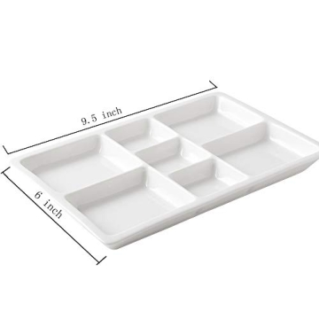Ceramic Artist Paint Palette with 7 Mixing Wells