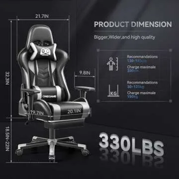 OneGame Adult Gaming Chair for Comfort and Style