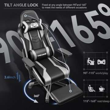OneGame Adult Gaming Chair for Comfort and Style
