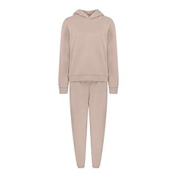 HGps8w Women's Two Piece Outfits Sweatsuit Long Sleeve Sweatshirt and Sweatpants Workout Athletic Tracksuits Loungewear