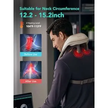 SKG H5 Neck Massager for Deep Tissue Pain Relief