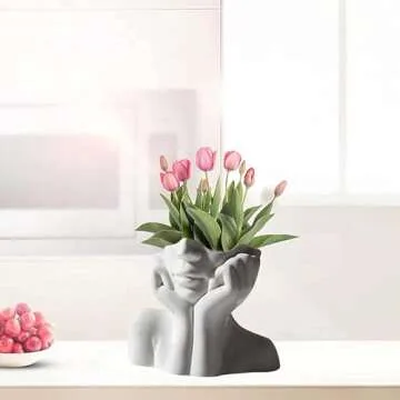 Romehaha Face Vase - Unique Home Decor & Gift Idea