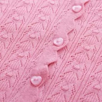 Ladies Summer Cardigan 3/4 Sleeve Light Pink Shrug