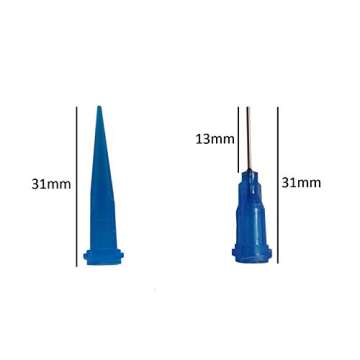 KUYLENT Multi-Purpose Precision Applicator Set with 6pcs 1 Oz Plastic Squeeze Bottles and 20 Tip for Hobby Craft DIY Project