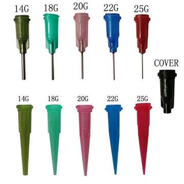 KUYLENT Multi-Purpose Precision Applicator Set with 6pcs 1 Oz Plastic Squeeze Bottles and 20 Tip for Hobby Craft DIY Project