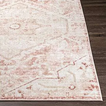Baflo Traditional Blush Area Rug for Elegant Homes
