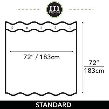 mDesign Fabric Geometric Shower Curtain - Herringbone Chevron Print with Reinforced Buttonholes for Master/Guest Bathroom - Machine Washable & Water Resistant Curtains - 72" x 72" - Black/White