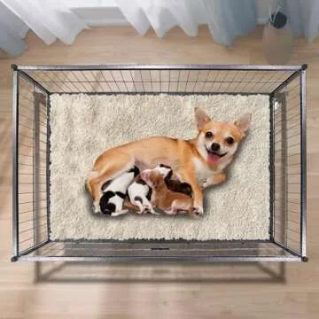 Homey Pet Whelping Box for Puppies with Lockable Wheels