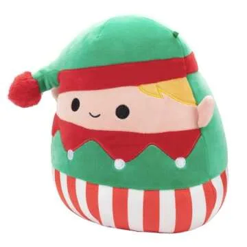 Cute Bartie the Christmas Elf Squishmallow - 8 Inch Plush Toy