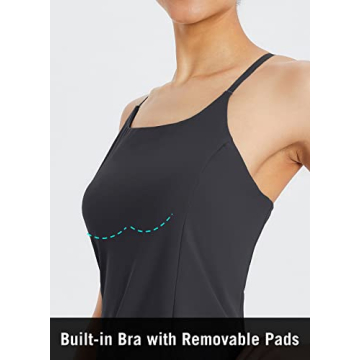 BALEAF Women's Tennis Workout Dress with Built-in Shorts