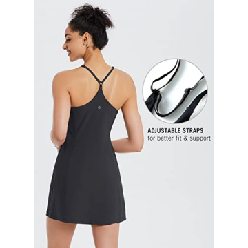 BALEAF Women's Tennis Workout Dress with Built-in Shorts