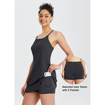 BALEAF Women's Tennis Workout Dress with Built-in Shorts