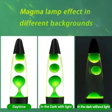Vibrant Green Magma Liquid Motion Lamp for Home Decor