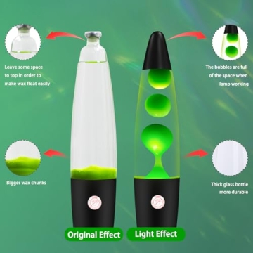 Vibrant Green Magma Liquid Motion Lamp for Home Decor