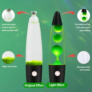 Vibrant Green Magma Liquid Motion Lamp for Home Decor