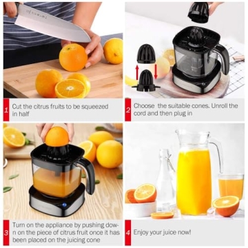 Luukmonde Electric Citrus Juicer with Powerful Motor