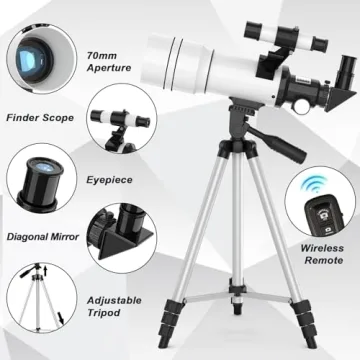 ToyerBee 70mm Refractor Telescope for Beginners and Kids