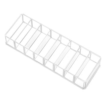 HBlife Makeup Organizer with 8 Clear Compartment Spaces