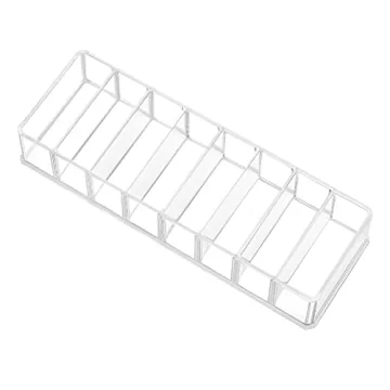 HBlife Makeup Organizer with 8 Clear Compartment Spaces
