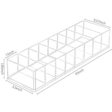 HBlife Makeup Organizer with 8 Clear Compartment Spaces