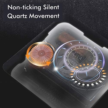 NIKKY HOME Vintage Gold Mantle Clock for Home Décor