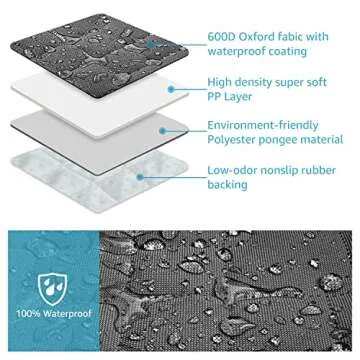 Lassie Dog Car Seat Covers for Back Seat Waterproof with Mesh Visual Window Durable Scratchproof Nonslip Dog Car Hammock with Universal Size Fits for Cars, Trucks & SUVs