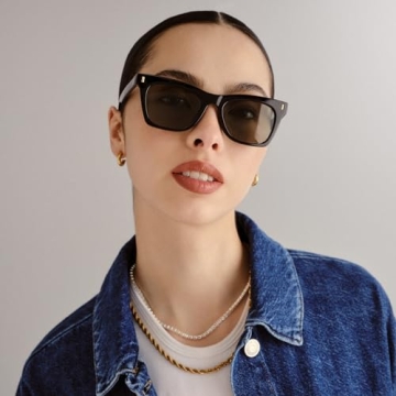 AIRE BELLATRIX Women's Sunglasses Black Cat-Eye Sustainable