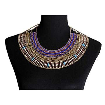 Arsimus Cleopatra Necklace Collar Choker Ancient Egyptian Costume Belly Dance