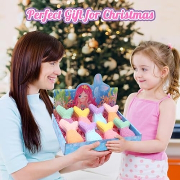 Mermaid Bath Bombs for Kids with Surprise Jewelry Inside