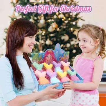 Mermaid Bath Bombs for Kids with Surprise Jewelry Inside