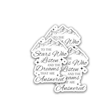 314PI (3pcs) to The Stars Who Listen Sticker, Inspirational Stickers, Water Assitant for Laptop, Pho...