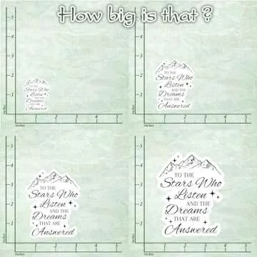 314PI (3pcs) to The Stars Who Listen Sticker, Inspirational Stickers, Water Assitant for Laptop, Phone, Kindle Stickers, Bookish Stickers, Mental Health Stickers, Mental Health Awareness (Size 3")