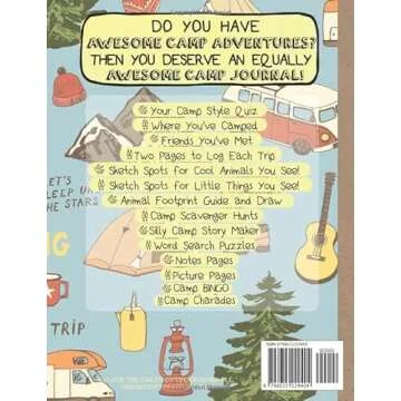 Interactive Kids Camping Journal: Kids Camping Log, Kids Camp Games, Camp Sketches and More!