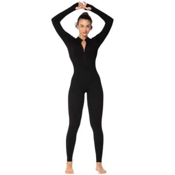 Stylish Sunzel Long Sleeve Jumpsuit - Perfect for Yoga