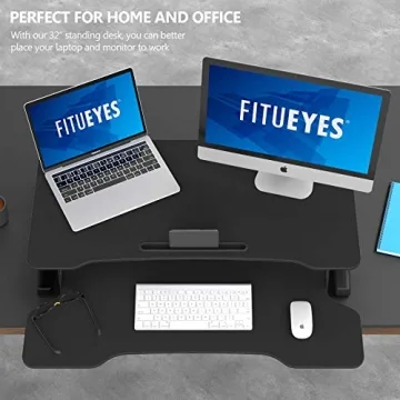FITUEYES Adjustable Standing Desk for Dual Monitors