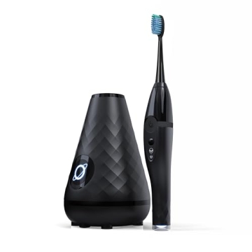 TAO Clean UV Sanitizing Sonic Toothbrush with Cleaning Station - Dual Speed, Black