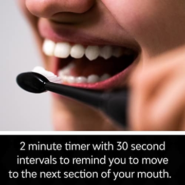 TAO Clean Sonic Toothbrush UV Sanitizing Dual Speed Black