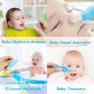 Baby Healthcare and Grooming Kit for Newborn Kids, 24PCS Upgraded Safety Baby Care Kit, Newborn Nursery Health Care Set, Baby Care Products