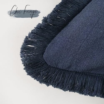 Cozy Boho Fringe Throw Pillow Covers Set of 2 18×18