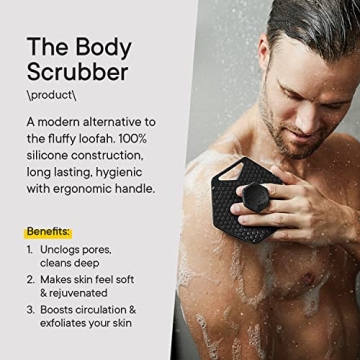 Premium Silicone Body Scrubber for Men - Tooletries
