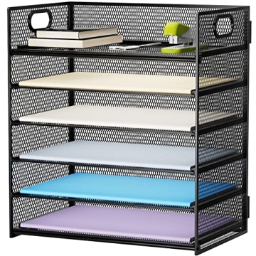 Marbrasse 6 Tier Paper Organizer Letter Tray – Stylish & Functional Storage
