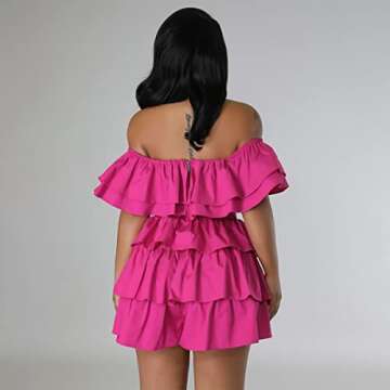 Sexy 2 Piece Crop Top and Skirt Set for Women