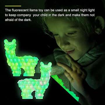 Kidsjoy Fidget Pop Elephant Glow-in-the-Dark Sensory Toys