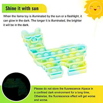 Kidsjoy Fidget Pop Elephant Glow-in-the-Dark Sensory Toys