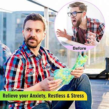 Kidsjoy Fidget Pop Elephant Glow-in-the-Dark Sensory Toys