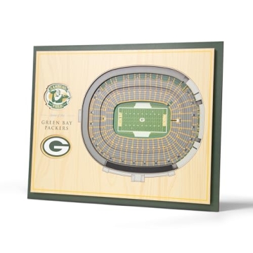 YouTheFan NFL 3D Wall Art - Green Bay Packers StadiumViews