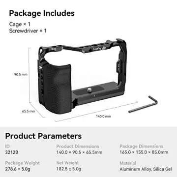 SmallRig Full Cage for Sony A7C with Silicone Grip