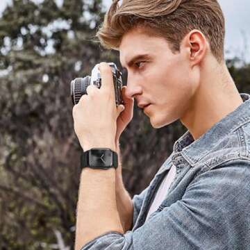 Comfortable Stretchy Nylon Bands for Apple Watch 44mm and More